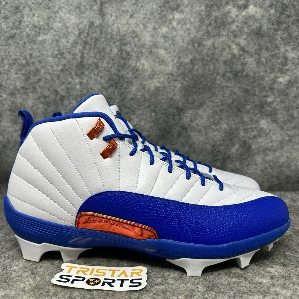 Florida Gators Football Cleats Mens Sz 13.5 Jordan 12 Savage 3 PE Mid FJ6220-147